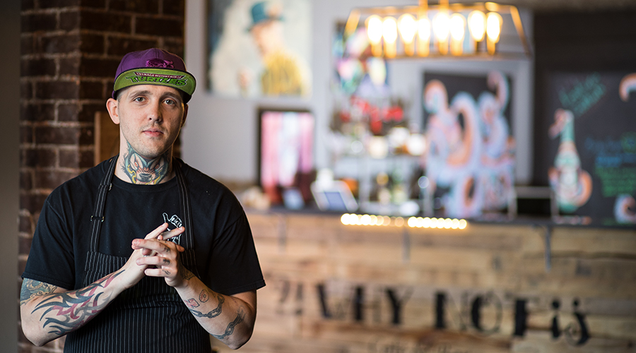 nait grad levi biddlecombe sold his attila the hungry food truck and set up why not cafe and bar in Edmonton